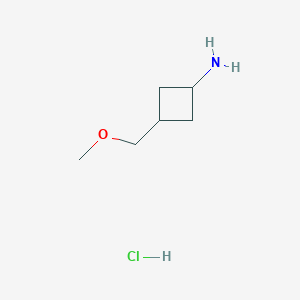 molecular formula C6H14ClNO B2436575 cis-3-(Methoxymethyl)cyclobutan-1-amine hydrochloride CAS No. 1068160-25-7