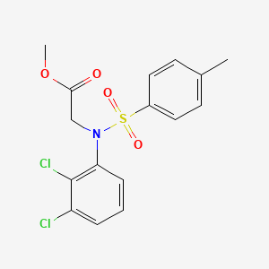 molecular formula C16H15Cl2NO4S B2436580 Methyl N-(2,3-dichlorophenyl)-N-[(4-methylphenyl)sulfonyl]glycinate CAS No. 884987-11-5