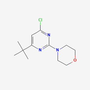 molecular formula C12H18ClN3O B2436585 4-(4-(tert-Butyl)-6-chloropyrimidin-2-yl)morpholine CAS No. 1023815-62-4