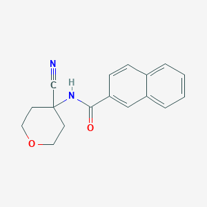 molecular formula C17H16N2O2 B2436588 N-(4-cyanooxan-4-yl)naphthalene-2-carboxamide CAS No. 1355634-61-5