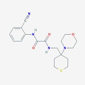 N'-(2-Cyanophenyl)-N-[(4-morpholin-4-ylthian-4-yl)methyl]oxamide