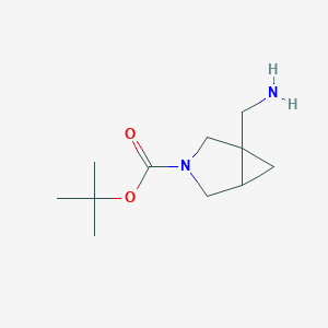 molecular formula C11H20N2O2 B2436611 tert-Butyl 1-(aminomethyl)-3-azabicyclo[3.1.0]hexane-3-carboxylate CAS No. 1511379-27-3