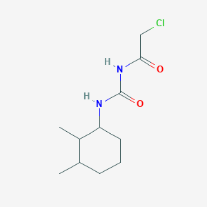 molecular formula C11H19ClN2O2 B2436624 3-(2-氯乙酰基)-1-(2,3-二甲基环己基)脲 CAS No. 953807-03-9