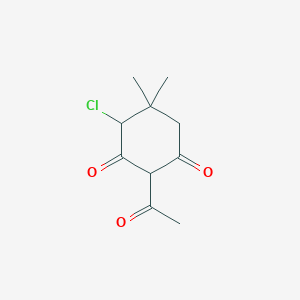 molecular formula C10H13ClO3 B2436629 2-乙酰基-4-氯-5,5-二甲基-环己烷-1,3-二酮 CAS No. 152868-76-3