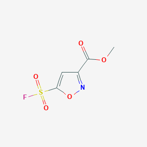 molecular formula C5H4FNO5S B2436639 Methyl 5-(fluorosulfonyl)-1,2-oxazole-3-carboxylate CAS No. 2031268-76-3