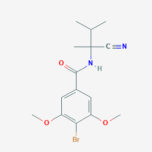 molecular formula C15H19BrN2O3 B2436641 4-Bromo-N-(2-cyano-3-methylbutan-2-yl)-3,5-dimethoxybenzamide CAS No. 1090638-90-6