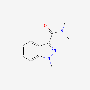 molecular formula C11H13N3O B2436659 N,N,1-trimethyl-1H-indazole-3-carboxamide CAS No. 1873425-65-0