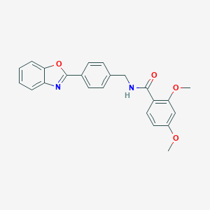 molecular formula C23H20N2O4 B243666 N-[4-(1,3-benzoxazol-2-yl)benzyl]-2,4-dimethoxybenzamide 
