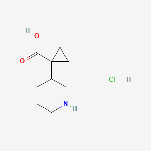 1-Piperidin-3-ylcyclopropane-1-carboxylic acid;hydrochloride