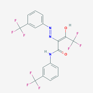 4,4,4-trifluoro-3-oxo-N-[3-(trifluoromethyl)phenyl]-2-{(Z)-2-[3-(trifluoromethyl)phenyl]hydrazono}butanamide
