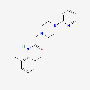 molecular formula C20H26N4O B2436669 2-[4-(pyridin-2-yl)piperazin-1-yl]-N-(2,4,6-trimethylphenyl)acetamide CAS No. 313255-20-8
