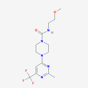 N-(2-methoxyethyl)-4-(2-methyl-6-(trifluoromethyl)pyrimidin-4-yl)piperazine-1-carboxamide