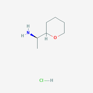 (1r)-1-(Tetrahydro-2h-pyran-2-yl)ethan-1-amine hcl