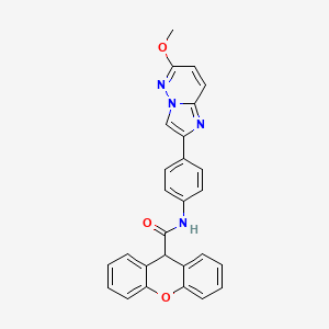 N-(4-(6-methoxyimidazo[1,2-b]pyridazin-2-yl)phenyl)-9H-xanthene-9-carboxamide