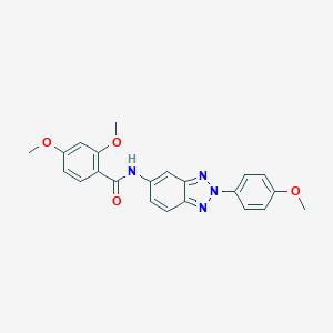 molecular formula C22H20N4O4 B243671 2,4-dimethoxy-N-[2-(4-methoxyphenyl)-2H-1,2,3-benzotriazol-5-yl]benzamide 