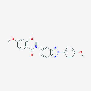 2,4-dimethoxy-N-[2-(4-methoxyphenyl)-2H-1,2,3-benzotriazol-5-yl]benzamide