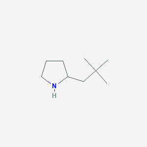 molecular formula C9H19N B2436742 2-(2,2-二甲基丙基)吡咯烷 CAS No. 383127-35-3