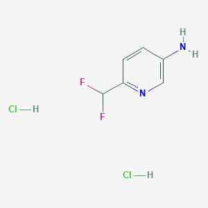 molecular formula C6H8Cl2F2N2 B2436787 6-(Difluoromethyl)pyridin-3-amine dihydrochloride CAS No. 2173999-69-2