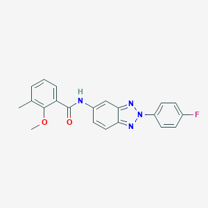 N-[2-(4-fluorophenyl)-2H-1,2,3-benzotriazol-5-yl]-2-methoxy-3-methylbenzamide