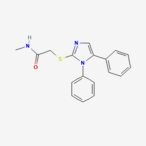 2-((1,5-diphenyl-1H-imidazol-2-yl)thio)-N-methylacetamide