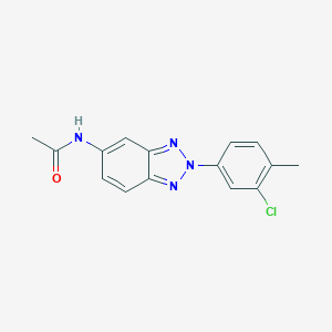 molecular formula C15H13ClN4O B243682 N-[2-(3-chloro-4-methylphenyl)-2H-benzotriazol-5-yl]acetamide 