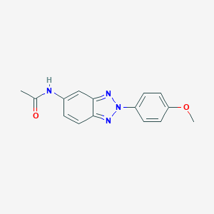 molecular formula C15H14N4O2 B243684 N-[2-(4-methoxyphenyl)-2H-1,2,3-benzotriazol-5-yl]acetamide 