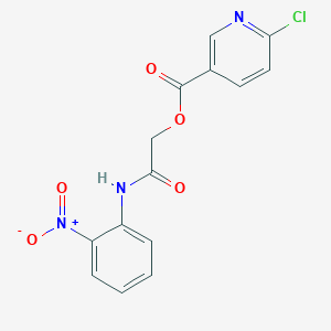 molecular formula C14H10ClN3O5 B2436862 [(2-Nitrophenyl)carbamoyl]methyl 6-chloropyridine-3-carboxylate CAS No. 930722-39-7