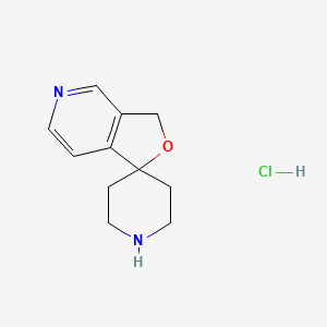 molecular formula C11H15ClN2O B2436864 3H-螺[呋喃[3,4-c]吡啶-1,4'-哌啶]盐酸盐 CAS No. 2044706-82-1
