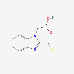 2-{2-[(methylsulfanyl)methyl]-1H-1,3-benzodiazol-1-yl}acetic acid