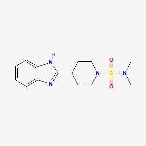 molecular formula C14H20N4O2S B2436880 4-(1H-苯并[d]咪唑-2-基)-N,N-二甲基哌啶-1-磺酰胺 CAS No. 887886-66-0