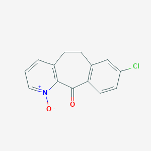 molecular formula C14H10ClNO2 B024369 8-氯-5,6-二氢-11H-苯并[5,6]环庚并[1,2-b]吡啶-11-酮 1-氧化物 CAS No. 133330-59-3