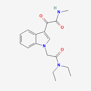 molecular formula C17H21N3O3 B2436902 2-[1-[2-(diethylamino)-2-oxoethyl]indol-3-yl]-N-methyl-2-oxoacetamide CAS No. 872843-75-9
