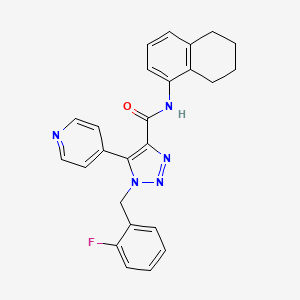 1-(2-fluorobenzyl)-5-(pyridin-4-yl)-N-(5,6,7,8-tetrahydronaphthalen-1-yl)-1H-1,2,3-triazole-4-carboxamide