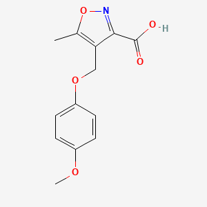 4-[(4-Methoxyphenoxy)methyl]-5-methylisoxazole-3-carboxylic acid