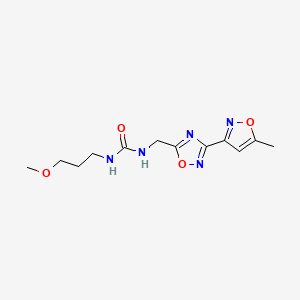 1-(3-Methoxypropyl)-3-((3-(5-methylisoxazol-3-yl)-1,2,4-oxadiazol-5-yl)methyl)urea