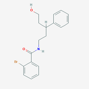 molecular formula C18H20BrNO2 B2436913 2-bromo-N-(5-hidroxi-3-fenilpentyl)benzamida CAS No. 1795413-88-5