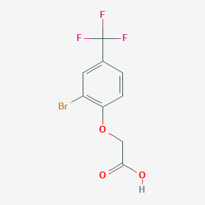 molecular formula C9H6BrF3O3 B2436923 (2-Bromo-4-trifluoromethyl-phenoxy)-acetic acid CAS No. 689300-81-0