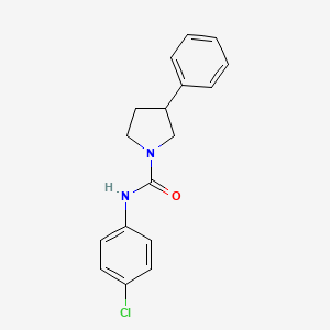 molecular formula C17H17ClN2O B2436924 N-(4-氯苯基)-3-苯基吡咯烷-1-甲酰胺 CAS No. 898186-37-3