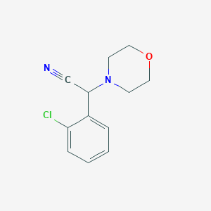 molecular formula C12H13ClN2O B2436925 2-(2-Chlorophenyl)-2-(morpholin-4-yl)acetonitrile CAS No. 66549-12-0