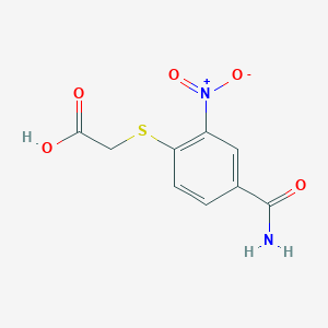 (4-Carbamoyl-2-nitro-phenylsulfanyl)-acetic acid