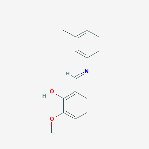 2-{(E)-[(3,4-dimethylphenyl)imino]methyl}-6-methoxyphenol