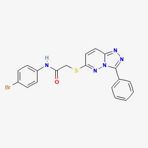 N-(4-bromophenyl)-2-((3-phenyl-[1,2,4]triazolo[4,3-b]pyridazin-6-yl)thio)acetamide