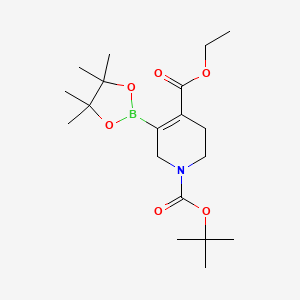 1-Tert-butyl 4-ethyl 3-(4,4,5,5-tetramethyl-1,3,2-dioxaborolan-2-YL)-5,6-dihydropyridine-1,4(2H)-dicarboxylate
