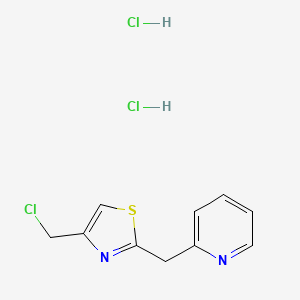 2-{[4-(Chloromethyl)-1,3-thiazol-2-yl]methyl}pyridine dihydrochloride