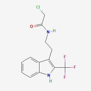 2-Chloro-N-[2-[2-(trifluoromethyl)-1H-indol-3-yl]ethyl]acetamide