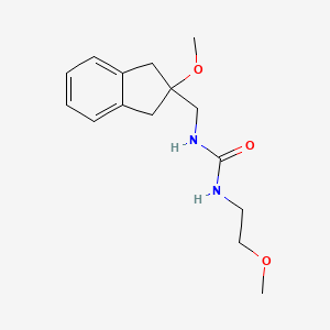 molecular formula C15H22N2O3 B2436979 1-((2-methoxy-2,3-dihydro-1H-inden-2-yl)methyl)-3-(2-methoxyethyl)urea CAS No. 2034262-32-1