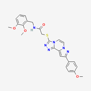 N-(2,3-dimethoxybenzyl)-2-((9-(4-methoxyphenyl)pyrazolo[1,5-a][1,2,4]triazolo[3,4-c]pyrazin-3-yl)thio)acetamide