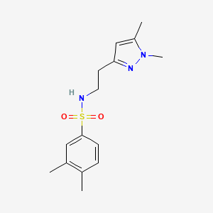 molecular formula C15H21N3O2S B2436985 N-(2-(1,5-二甲基-1H-吡唑-3-基)乙基)-3,4-二甲基苯磺酰胺 CAS No. 2034634-27-8