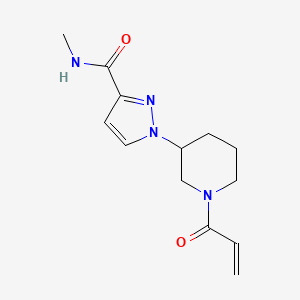 N-Methyl-1-(1-prop-2-enoylpiperidin-3-yl)pyrazole-3-carboxamide