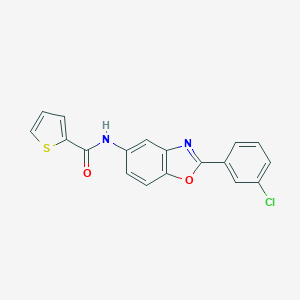 N-[2-(3-chlorophenyl)-1,3-benzoxazol-5-yl]thiophene-2-carboxamide